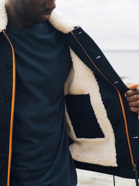 Berings Deck Jacket Navy Finisterre