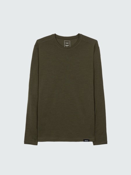 Eddy Merino Wool Long Sleeve Base Layer Finisterre Olive