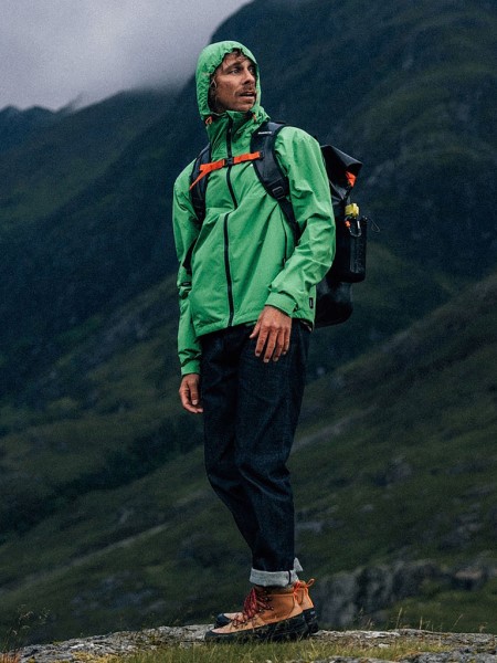 Finisterre The Rainbird Waterproof Jacket Jasper Green