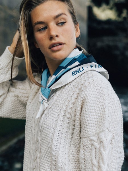 Ecru/Blue Finisterre RNLI David Doran Bandana