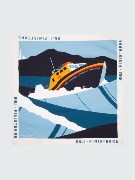 Ecru/Blue Finisterre RNLI David Doran Bandana