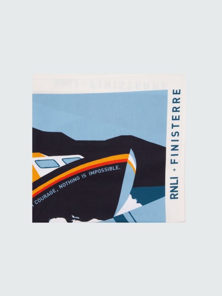 Ecru/Blue Finisterre RNLI David Doran Bandana