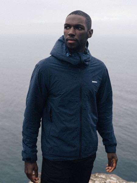 The Rainbird Waterproof Jacket Finisterre Navy