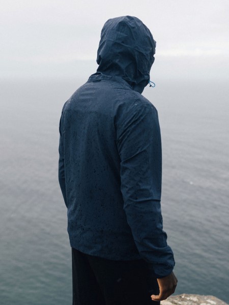 The Rainbird Waterproof Jacket Finisterre Navy