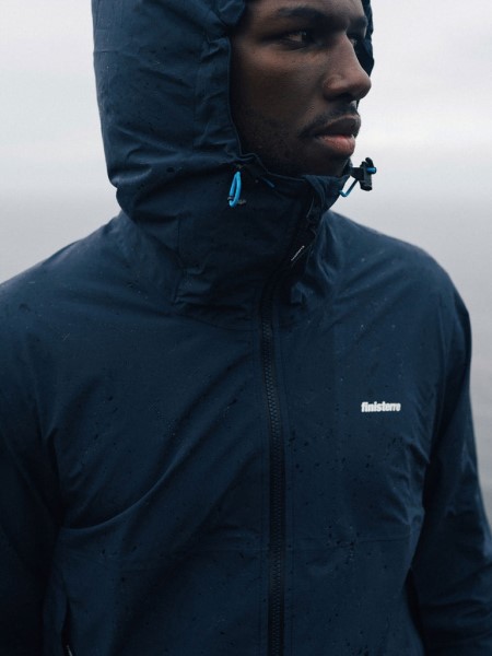 The Rainbird Waterproof Jacket Finisterre Navy