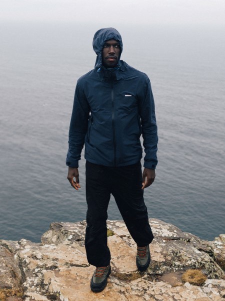 The Rainbird Waterproof Jacket Finisterre Navy