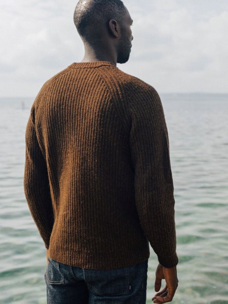 Mora Knit Jumper Finisterre Coffee