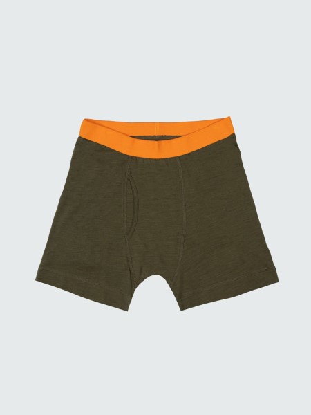 Eddy Merino Wool Boxers Finisterre Olive/Copper
