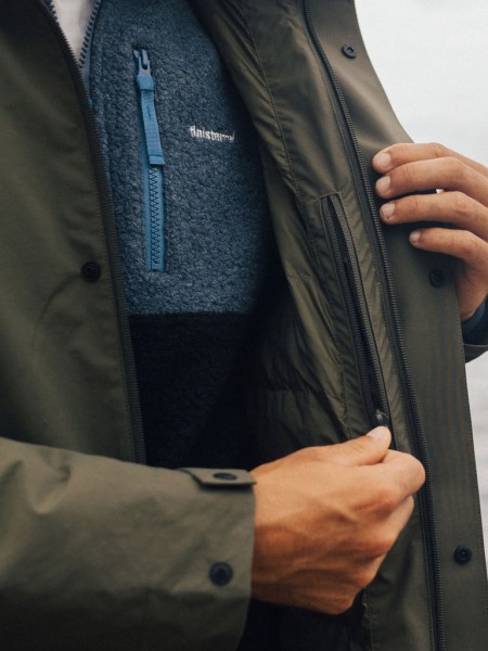 Dark Olive Fortis Waterproof Parka Jacket Finisterre