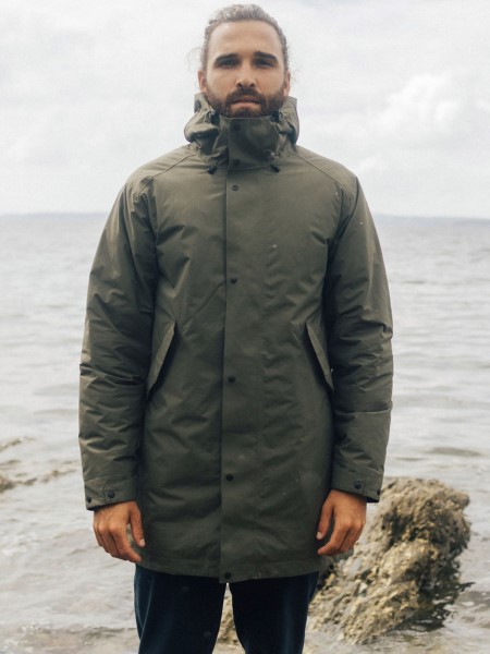 Dark Olive Fortis Waterproof Parka Jacket Finisterre