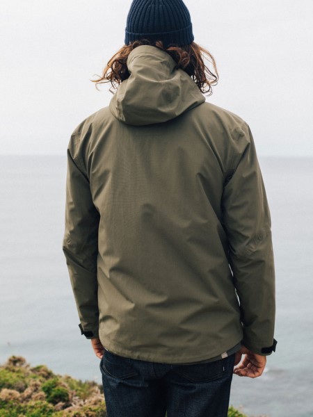 Men's Stormbird Waterproof Jacket Finisterre Dark Olive