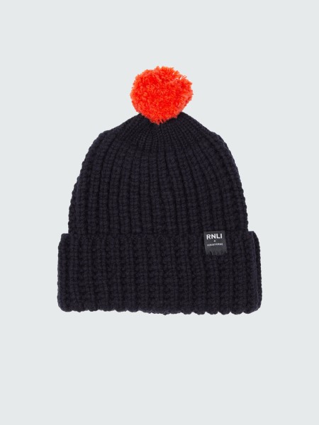 Navy/Flame RNLI Pom Beanie Finisterre