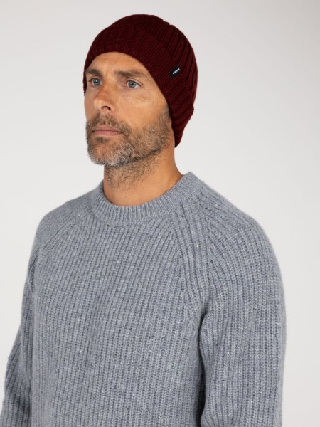 Dark Burgundy Finisterre Fisherman Beanie