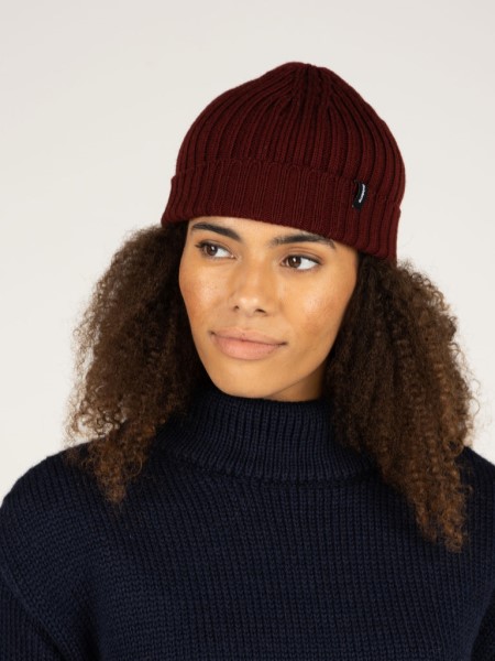 Dark Burgundy Finisterre Fisherman Beanie