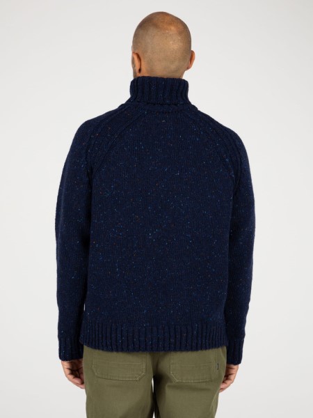 Wartha Roll Neck Jumper Navy Finisterre