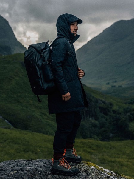 Finisterre Black Fortis Waterproof Parka Jacket