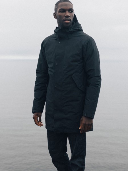 Finisterre Black Fortis Waterproof Parka Jacket