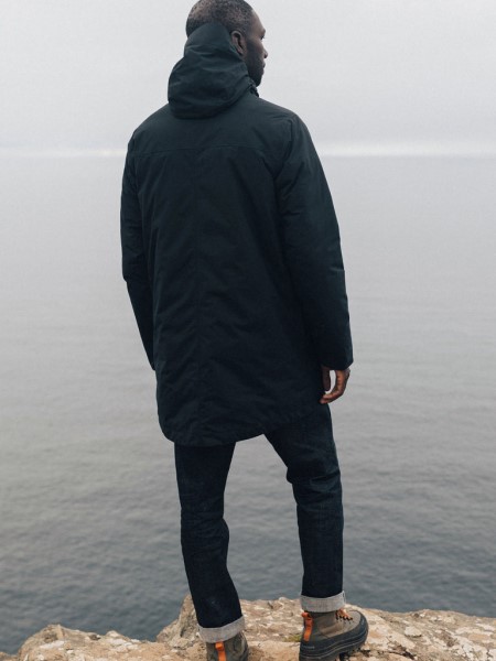 Finisterre Black Fortis Waterproof Parka Jacket