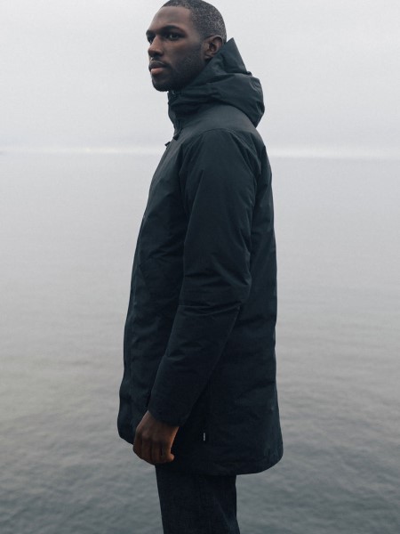Finisterre Black Fortis Waterproof Parka Jacket