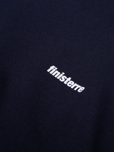 Navy Finisterre Harlyn Logo Long Sleeve T-Shirt