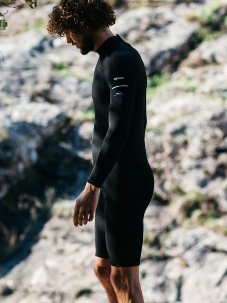 Nieuwland 2e Yulex Long Sleeve Shorty Wetsuit Finisterre Black
