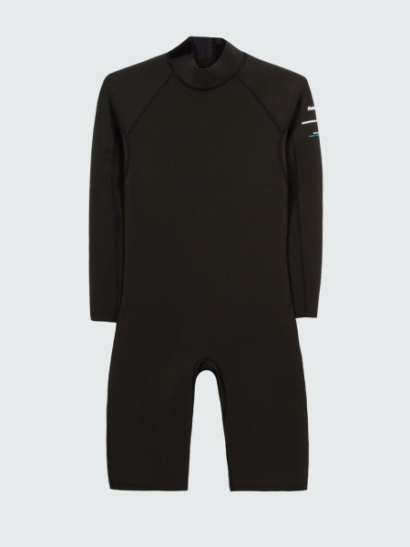 Nieuwland 2e Yulex Long Sleeve Shorty Wetsuit Finisterre Black
