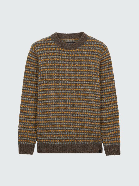 Finisterre Bowers Jumper Grey Marl/Ozone/Manuka