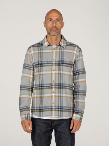 Grey/Blue Check Finisterre Beardsmore Shirt