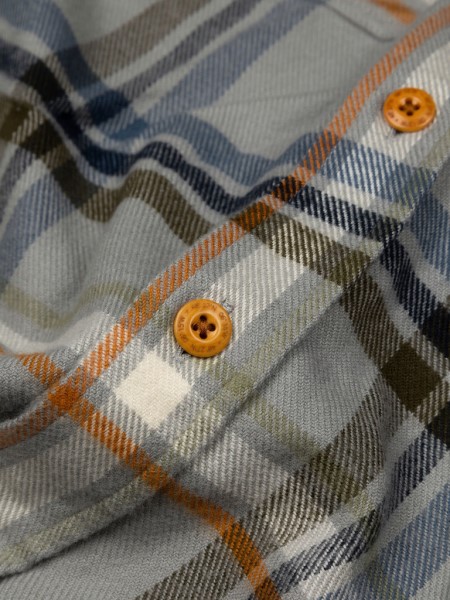 Grey/Blue Check Finisterre Beardsmore Shirt