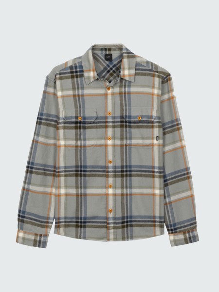 Grey/Blue Check Finisterre Beardsmore Shirt