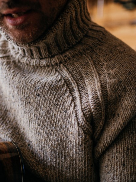 Wartha Roll Neck Jumper Oatmeal Finisterre