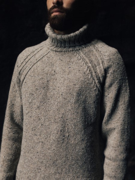 Wartha Roll Neck Jumper Oatmeal Finisterre