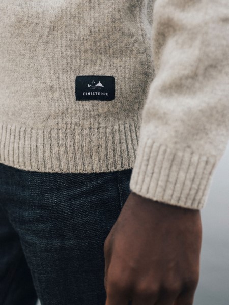 Columba Knit Striped Jumper Finisterre Grey/Sable