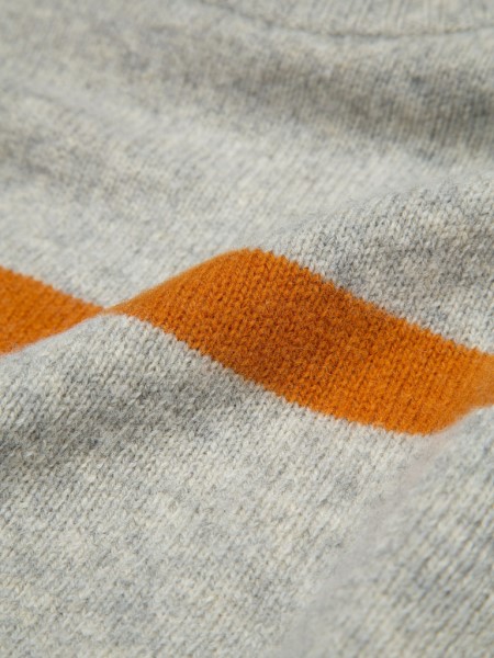 Columba Knit Striped Jumper Finisterre Grey/Sable