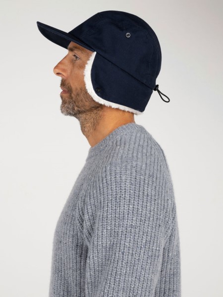 Navy Berings Earflap Cap Finisterre