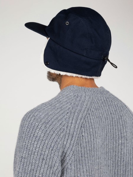 Navy Berings Earflap Cap Finisterre