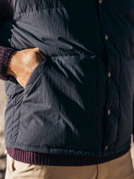 Fourier Insulated Gilet Navy Finisterre