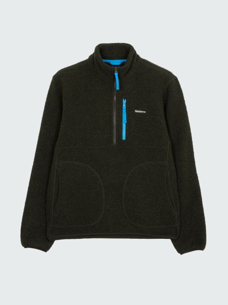Hegen 1/4 Zip Wool Fleece Finisterre Dark Olive
