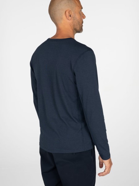 Bora Long Sleeve Bamboo Base Layer Navy Finisterre