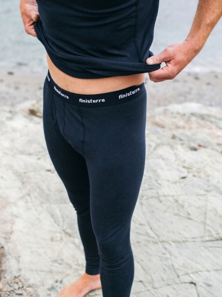 Navy Bora Bamboo Long Johns Finisterre