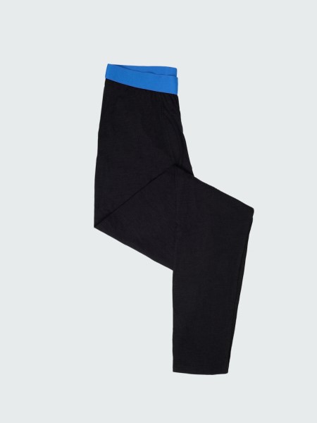 Black/Cerulean Eddy Merino Wool Long Johns Finisterre