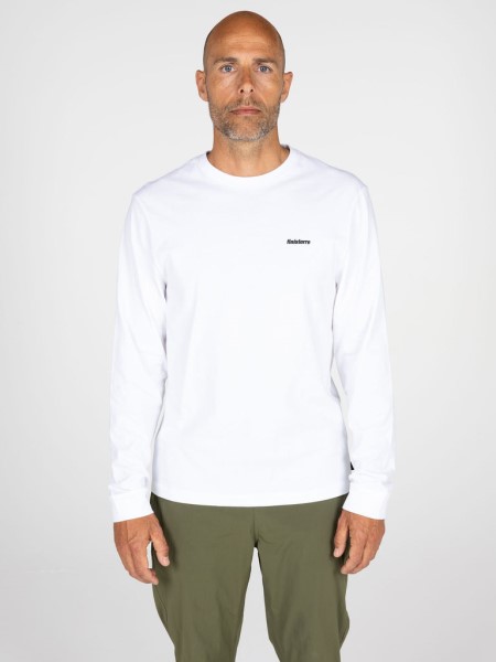 White Finisterre Harlyn Logo Long Sleeve T-Shirt