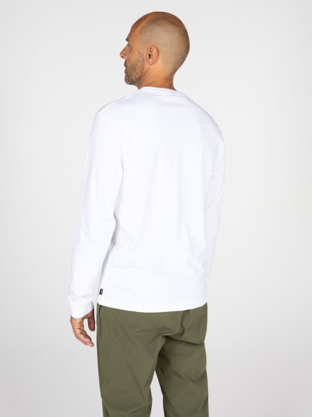 White Finisterre Harlyn Logo Long Sleeve T-Shirt