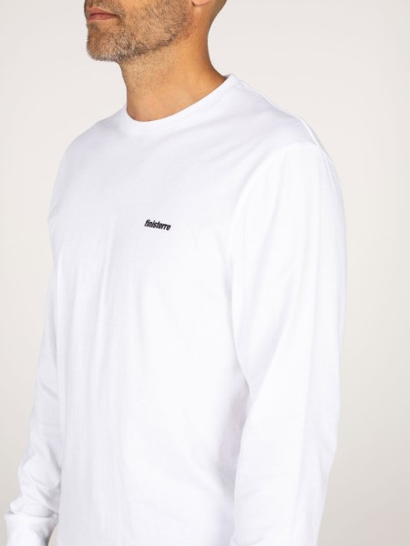 White Finisterre Harlyn Logo Long Sleeve T-Shirt