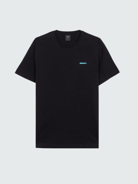 Harlyn Logo T-Shirt Finisterre Black/Cyan