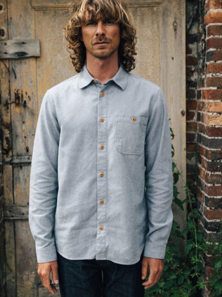 Finisterre Indigo Dobby Gylly Shirt