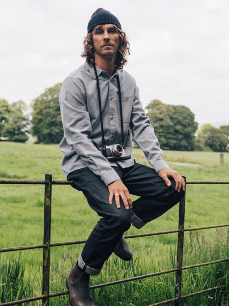 Finisterre Indigo Dobby Gylly Shirt