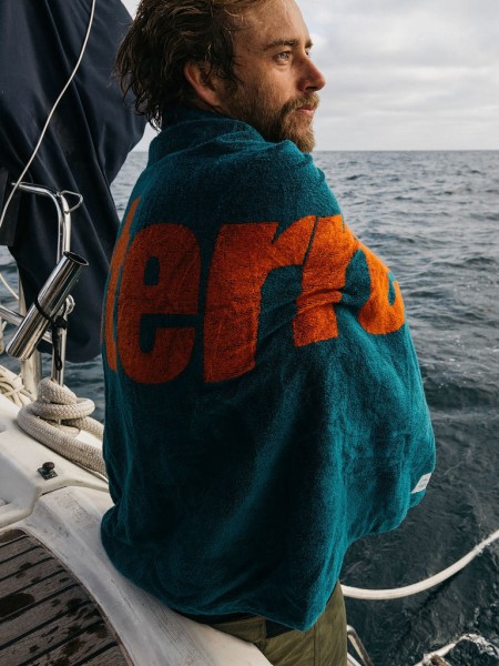 Finisterre Finisterre Towel Deep Teal/Chilli