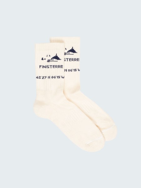 Ecru/Navy Finisterre Rossby Sports Sock