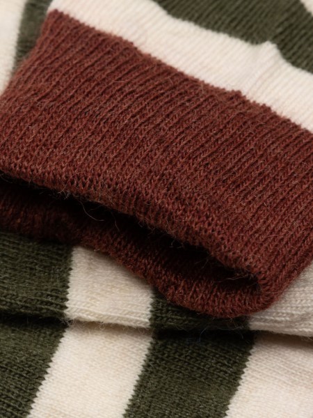 Sangria/Ecru/Khaki Finisterre Last Long Original Sock